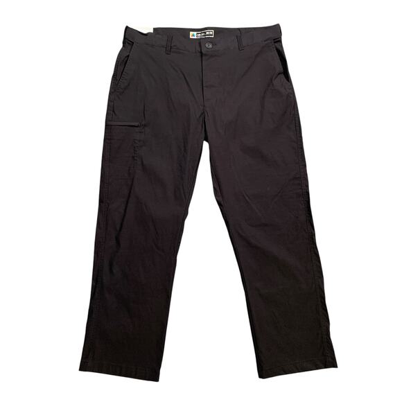 Unionbay Pants Mens 38 Black Nylon UB Tech Classic Fit Comfort Waist Stretch - Picture 1 of 14